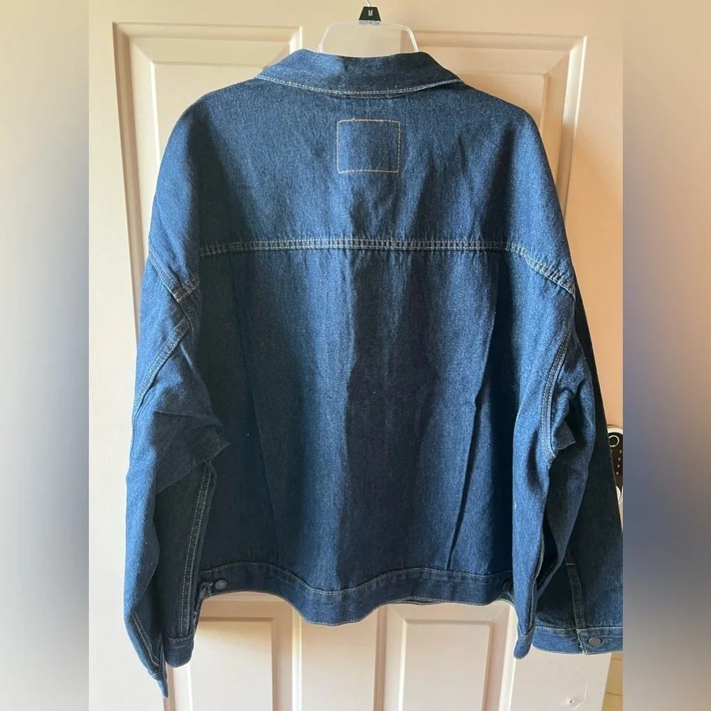 Levi's Men's Dark Wash Premium Stay Loose Trucker Hemp Jacket NWT XXL #1395